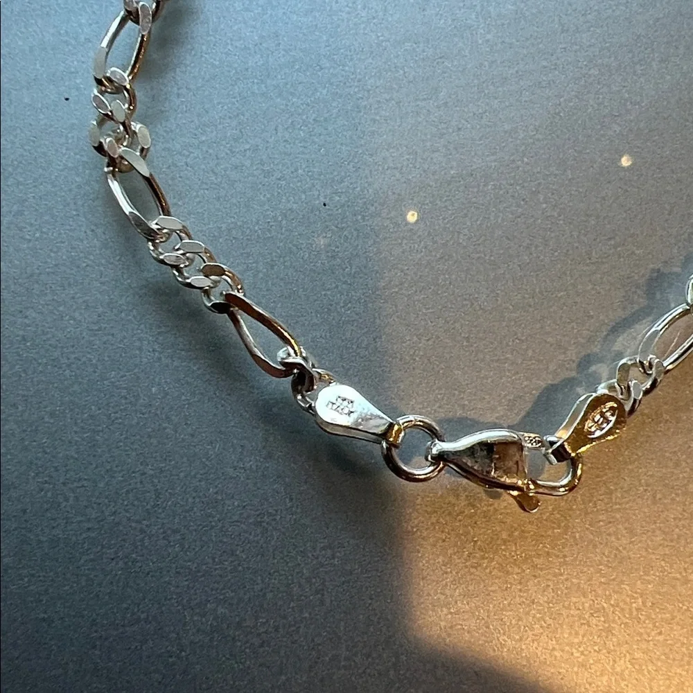 Elegant Silver Women's Bracelet Tennis Made in Italy 9”